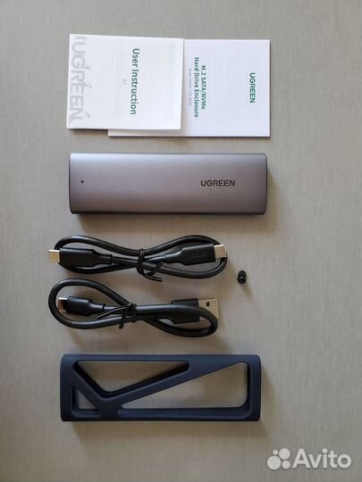 Внешний кейс для SSD UGreen M.2 nvme Новая версия