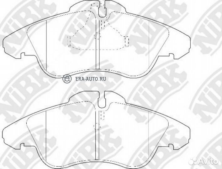 Nibk PN0301W Колодки mercedes sprinter 2-t 2000-20
