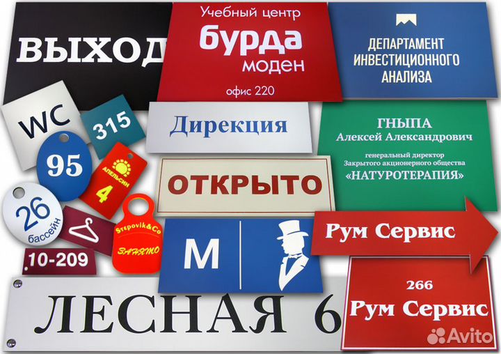 Изготовление табличек. Указателей. Навигация