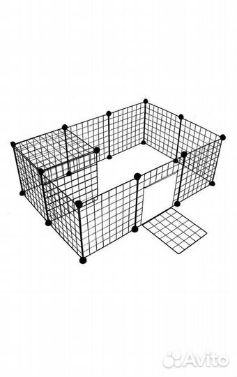 Вольер/манеж/клетка для животных черный