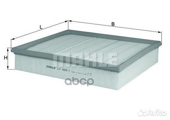 Фильтр воздушный lx469/1 Mahle/Knecht