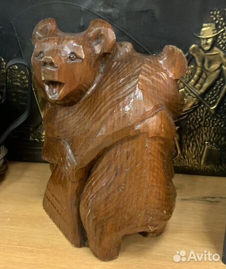 Медведи статуэтка дерево, ручная работа СССР