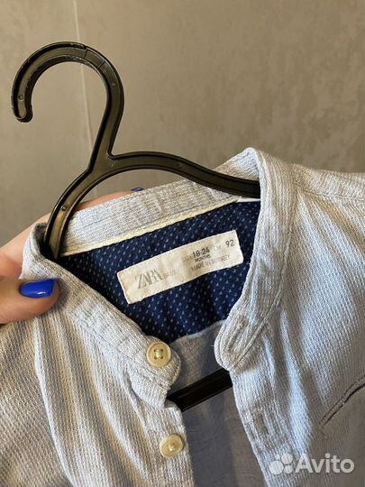 Рубашка zara для мальчика 92