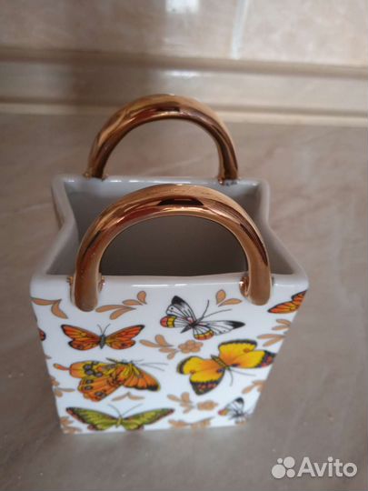 Конфетница-салфетница фарфор