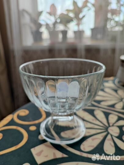 Ладья СССР, хрусталь. Креманка. Тарелки