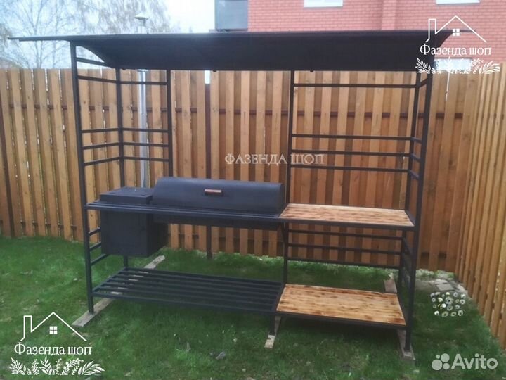 Мангал с крышей