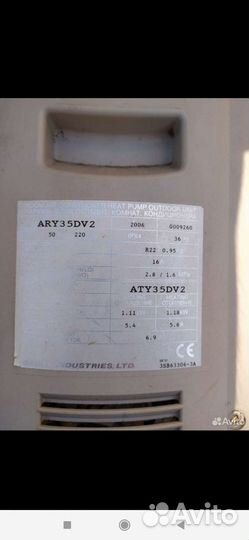 Компрессор кондиционера дайкин 12 на 35 квадратов