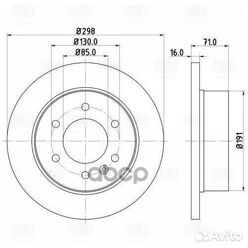 Диск тормозной mercedes sprinter/VW crafter 06
