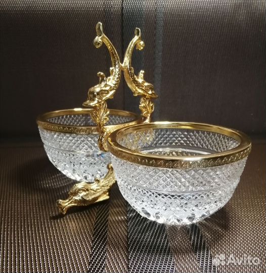 Ваза конфетница Чехия, Богемия