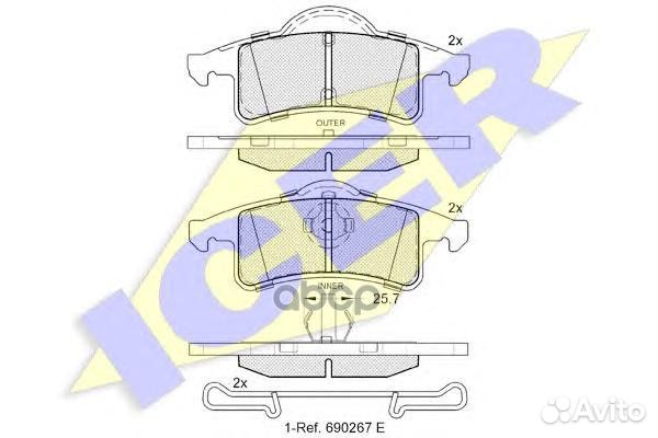 181399 колодки дисковые задние Jeep Grand Che