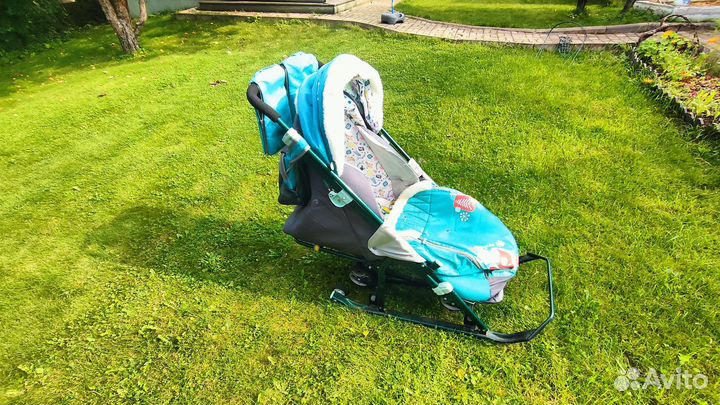 Детские санки коляска nika