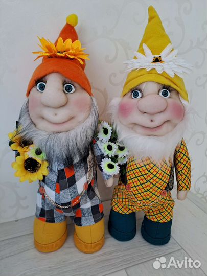 Гномы интерьерные, ручная работа