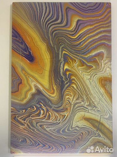 Абстракция картина акрил 90х60см 