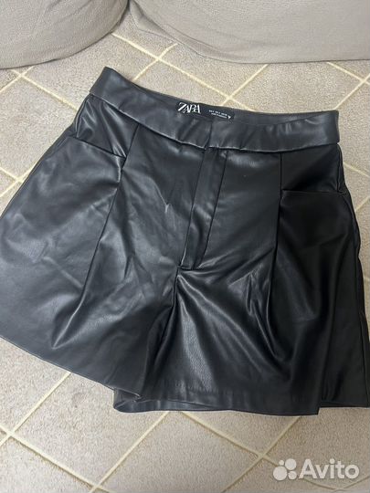 Шорты женские кожаные