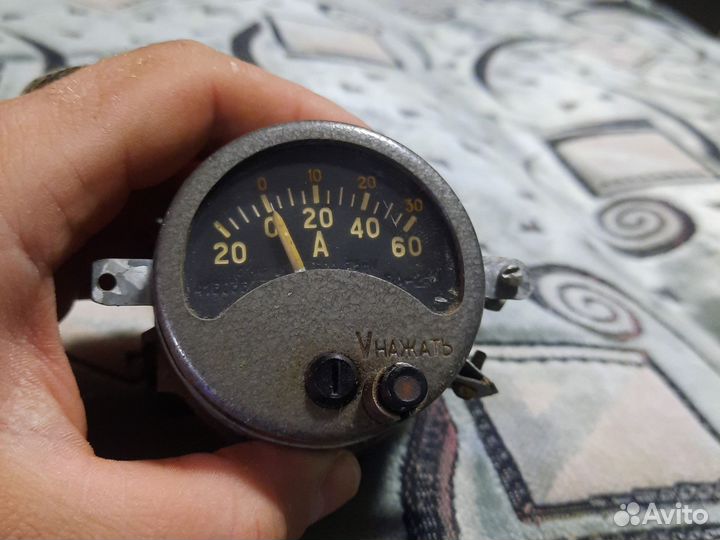 Амперметр военный, светится в темноте, рабочий