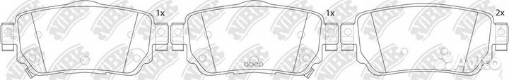 Колодки тормозные nissan qashqai/X-trail 14- за