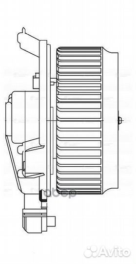 Э/вентилятор отоп. для а/м Honda Civic 4D (06)