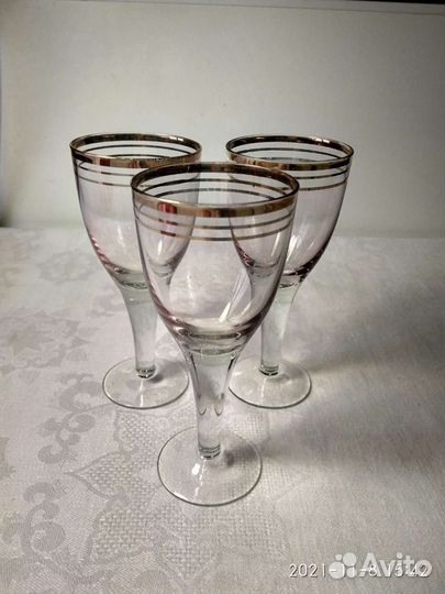 Фужеры,Рюмки,стопки цветное стекло,70-80гг