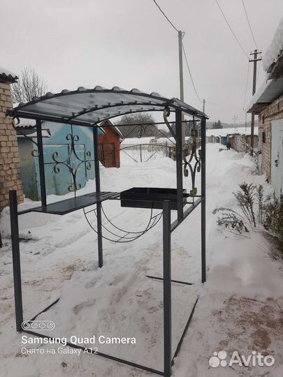 Мангал с крышей