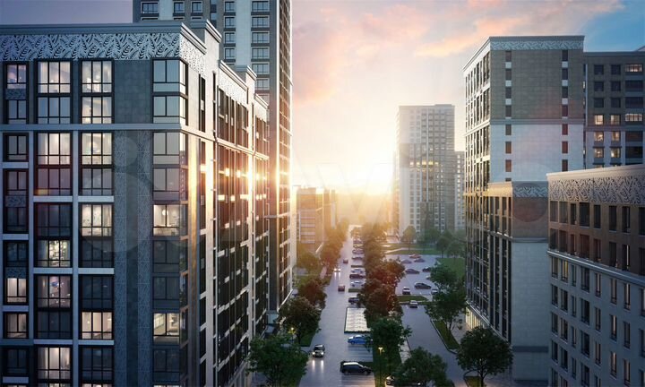 2-к. квартира, 65,3 м², 7/16 эт.