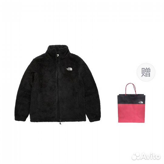 THE north face Velvet Jackets Unisex Black+Shopping Bag (XXL)(77)