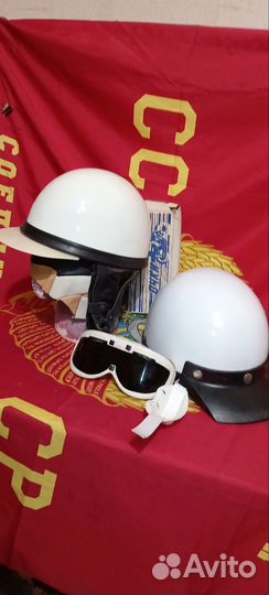 Шлем мото СССР сохран
