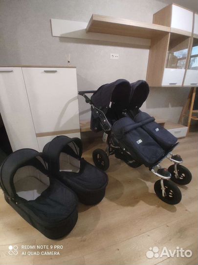 Коляска для двойни/близнецов TFK Twinner Twist Duo