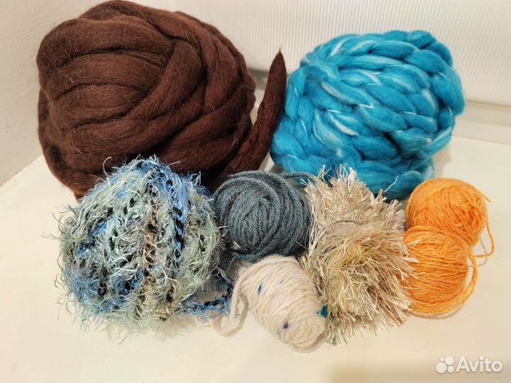 Остатки пряжи/Акрил/Шерсть/Хлопок