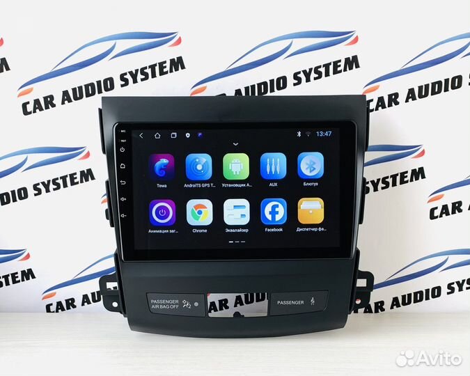 Магнитола андроид Mitsubishi Outlander 2006-2012