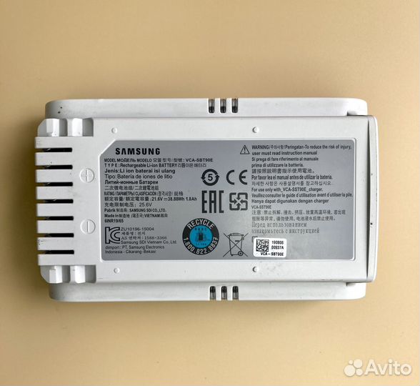 Аккумулятор для пылесоса samsung JET 75/ JET 90