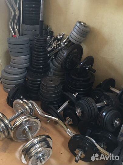 Блины гантели разборные