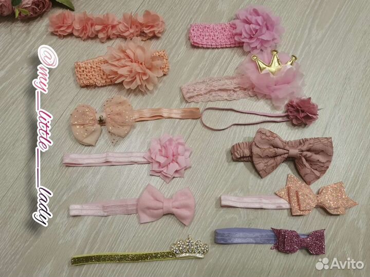 Повязочки на голову для маленькой принцессочки нов