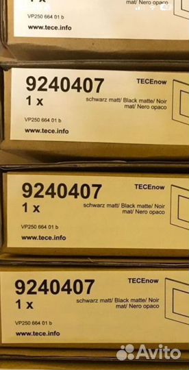 Tece кнопка черный матовый 9240407