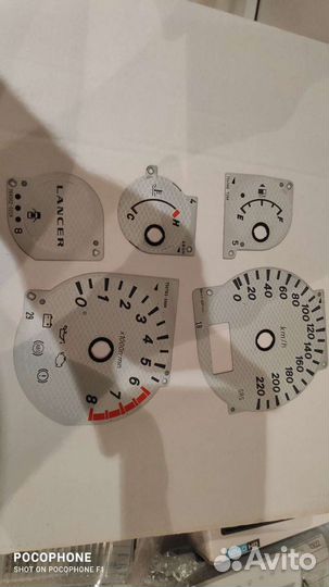 Шкалы приборной панели Лансер 9