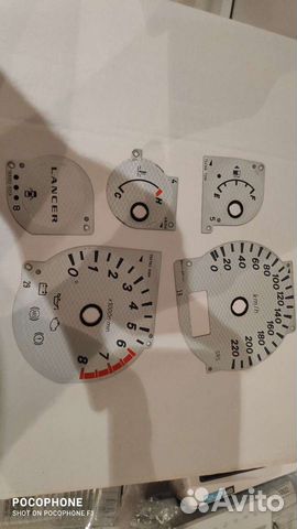 Шкалы приборной панели Лансер 9