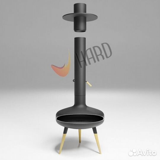 Современный открытый камин