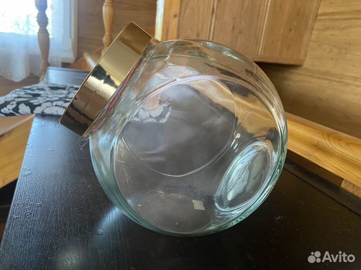 Банка стеклянная большая/наклон
