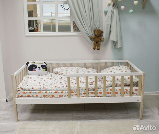 Детская кровать из березы