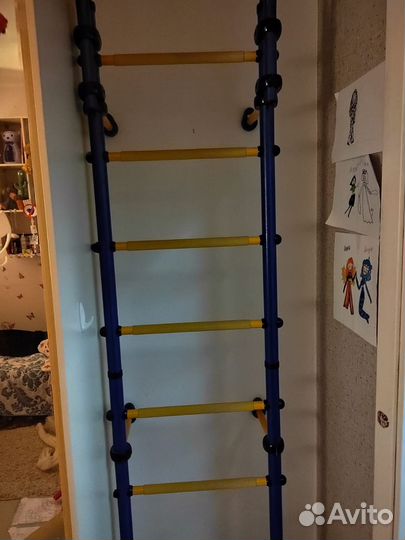 Детская шведская стенка с турником