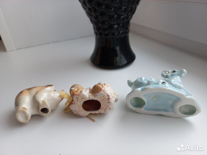 Фигурки животных. Овечка и тигр