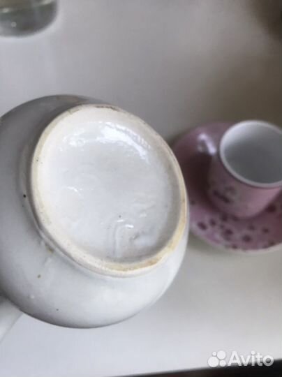 Фарфоровая турка винтаж 1980г и коф пара Япония