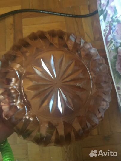 Ваза для фруктов хрусталь