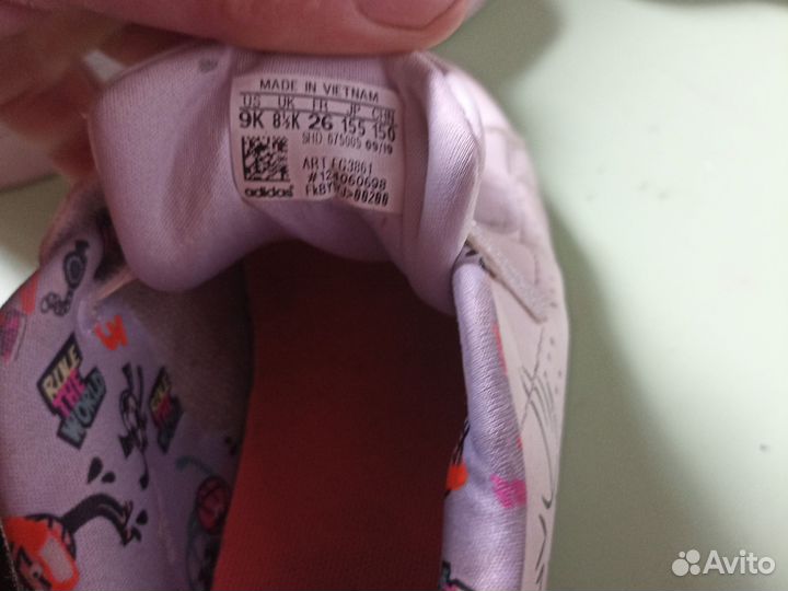 Кроссовки детские adidas для девочек