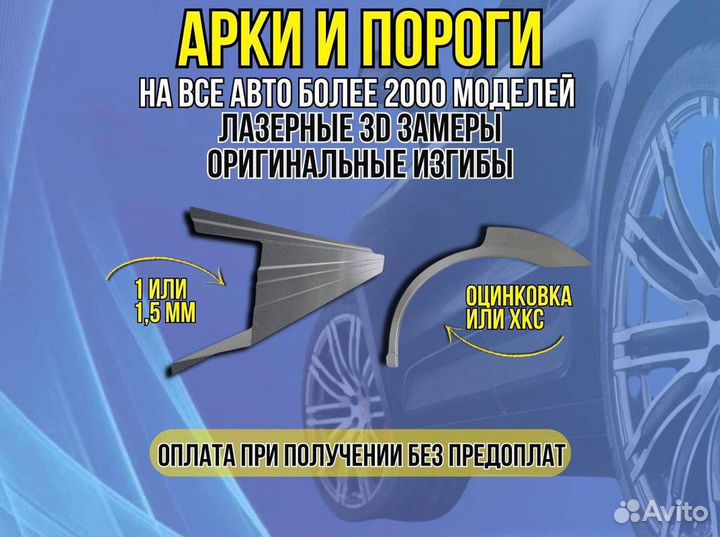 Арки и пороги ремонтные Volkswagen Polo 5