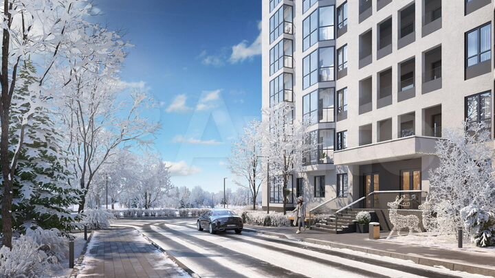 1-к. квартира, 55,6 м², 1/12 эт.