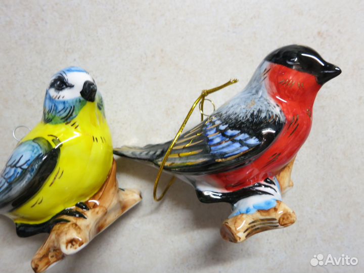 Лефортовский фарфор. Птицы, 2 шт