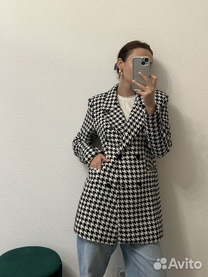 Жакет пиджак Zara твидовый