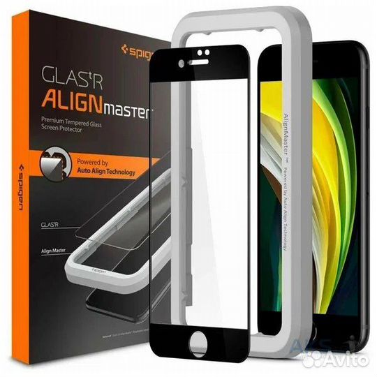 Чехол и стекло Spigen для iPhone 7/8/se2020/se2022
