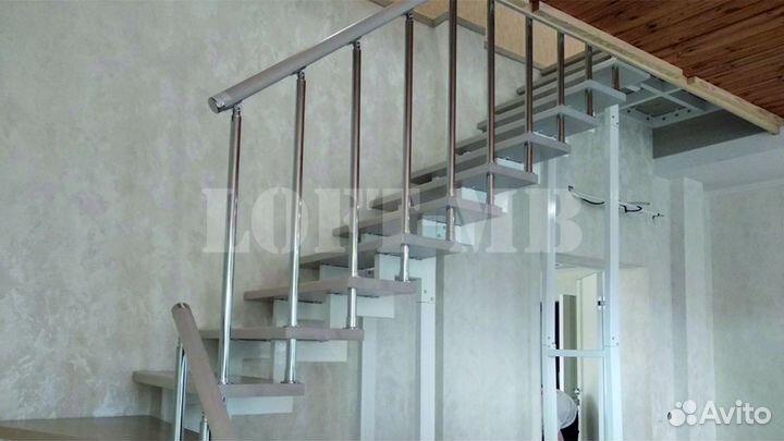 Лестница на ломаных косоурах № 131