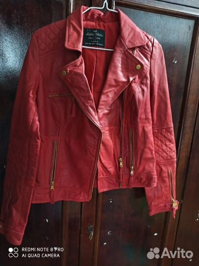 Куртка кожаная zara женская